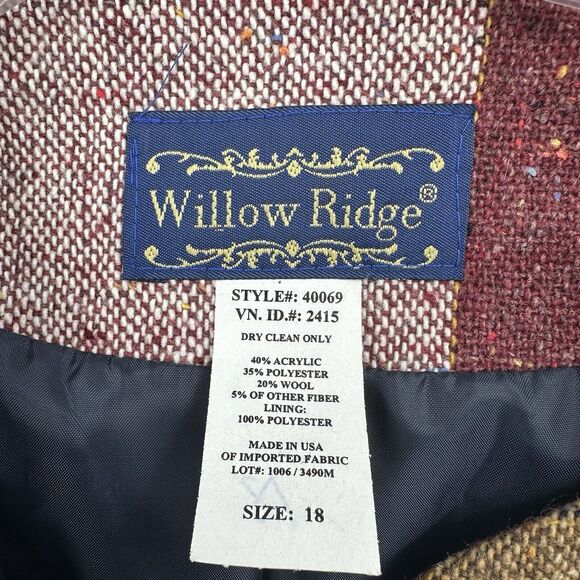 Willow Ridge Colorful Checkered Blazer - Picture 3 of 4
